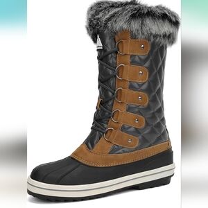 Insulated Waterproof Winter Snow Boots Warm Lined Non Slip Outdoor Cold